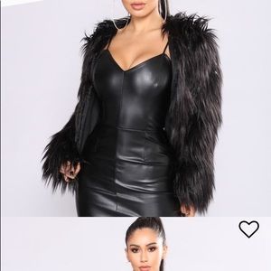 Black Fur Fashion Nova Coat